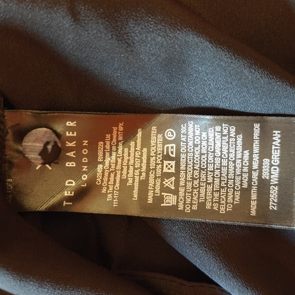 Ted Baker Greetah Dress Ladder Trim Insert Mini Dress - Picture 12 of 16